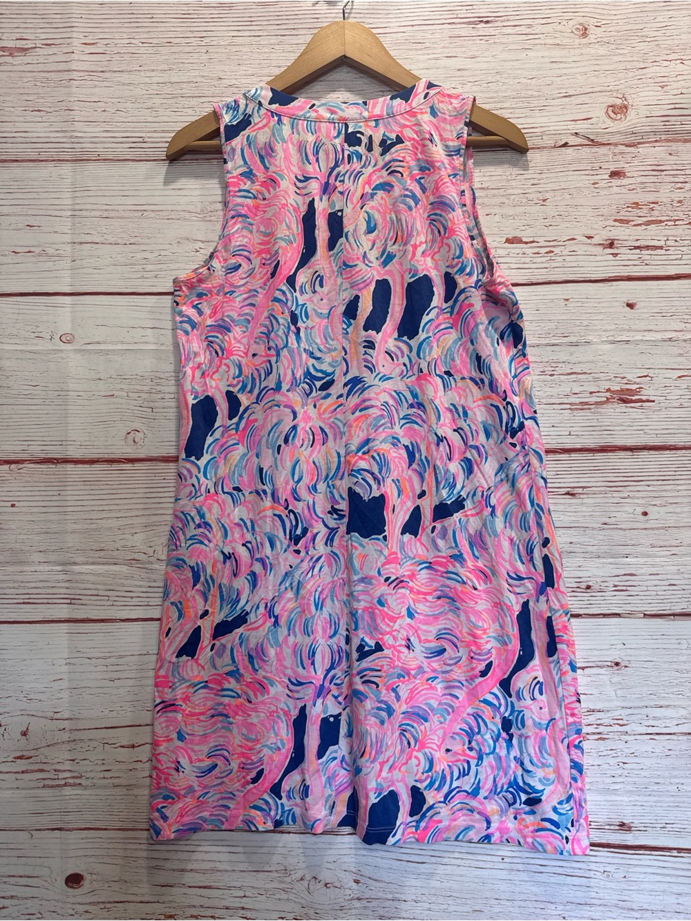 Lilly Pulitzer Amina Swing Dress in Pink Pelican Head In The Sand Sz S - Picture 9 of 9